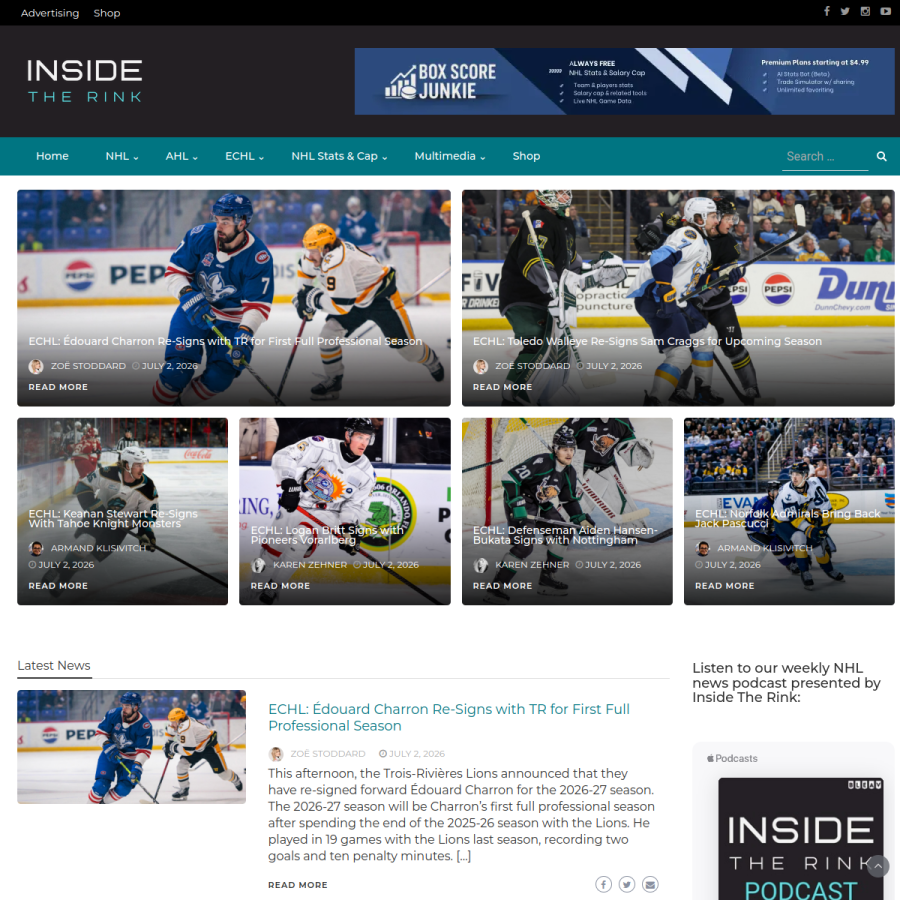 insidetherink.com homepage screenshot
