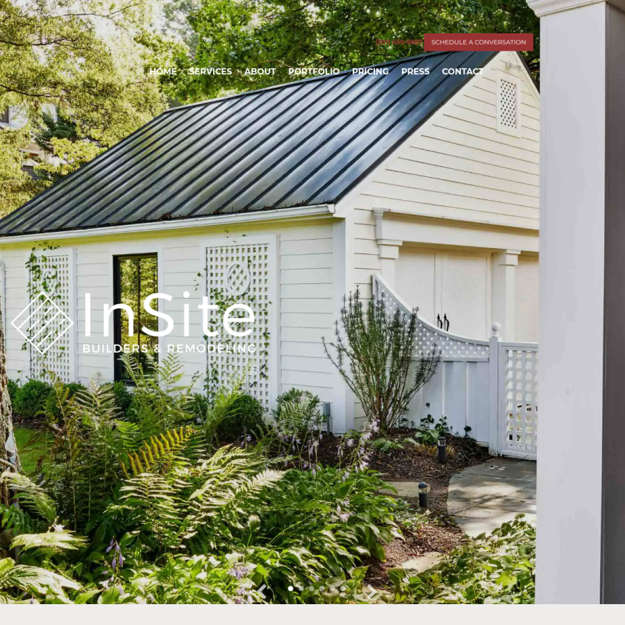 insiteremodeling.com homepage screenshot