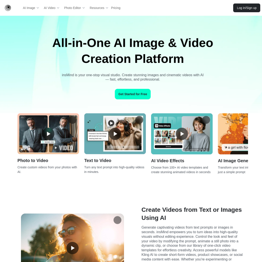 insmind.com homepage screenshot