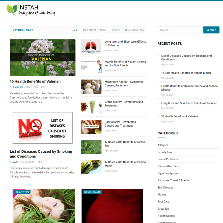instah.com homepage screenshot