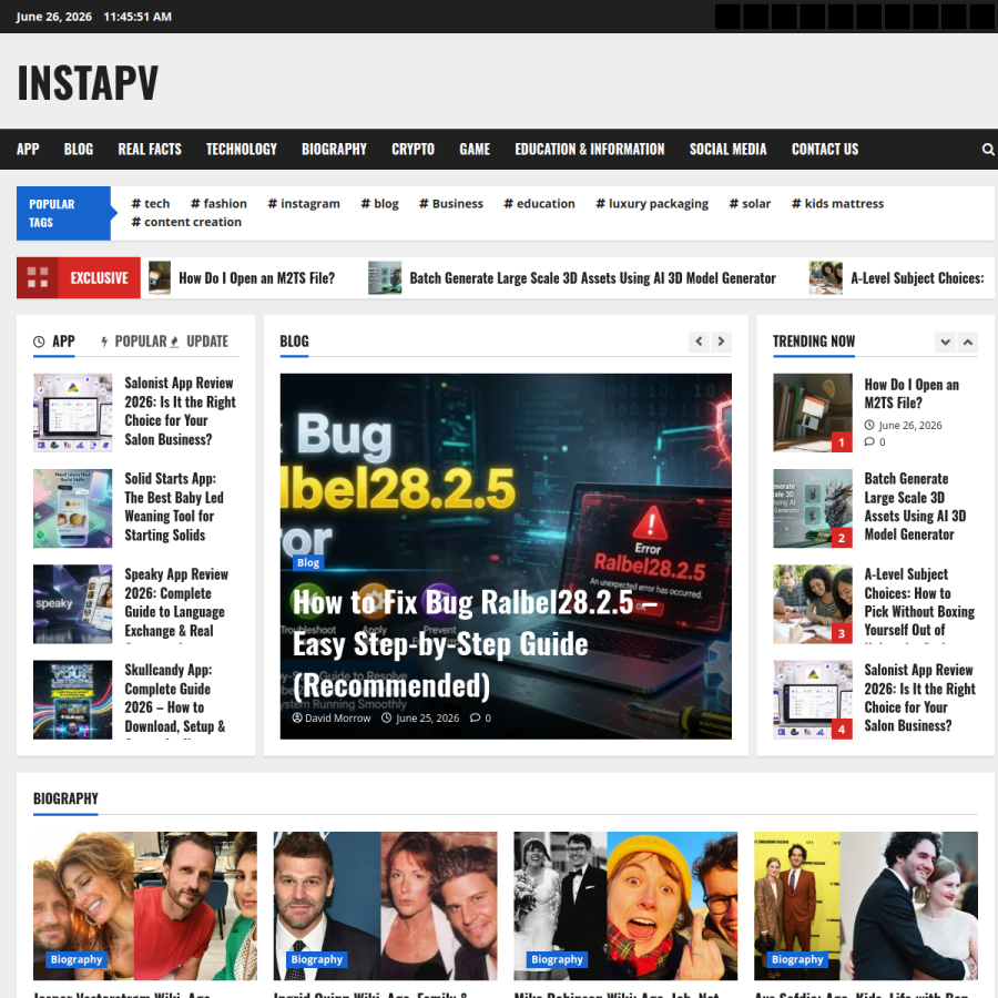 instapv.co.uk homepage screenshot