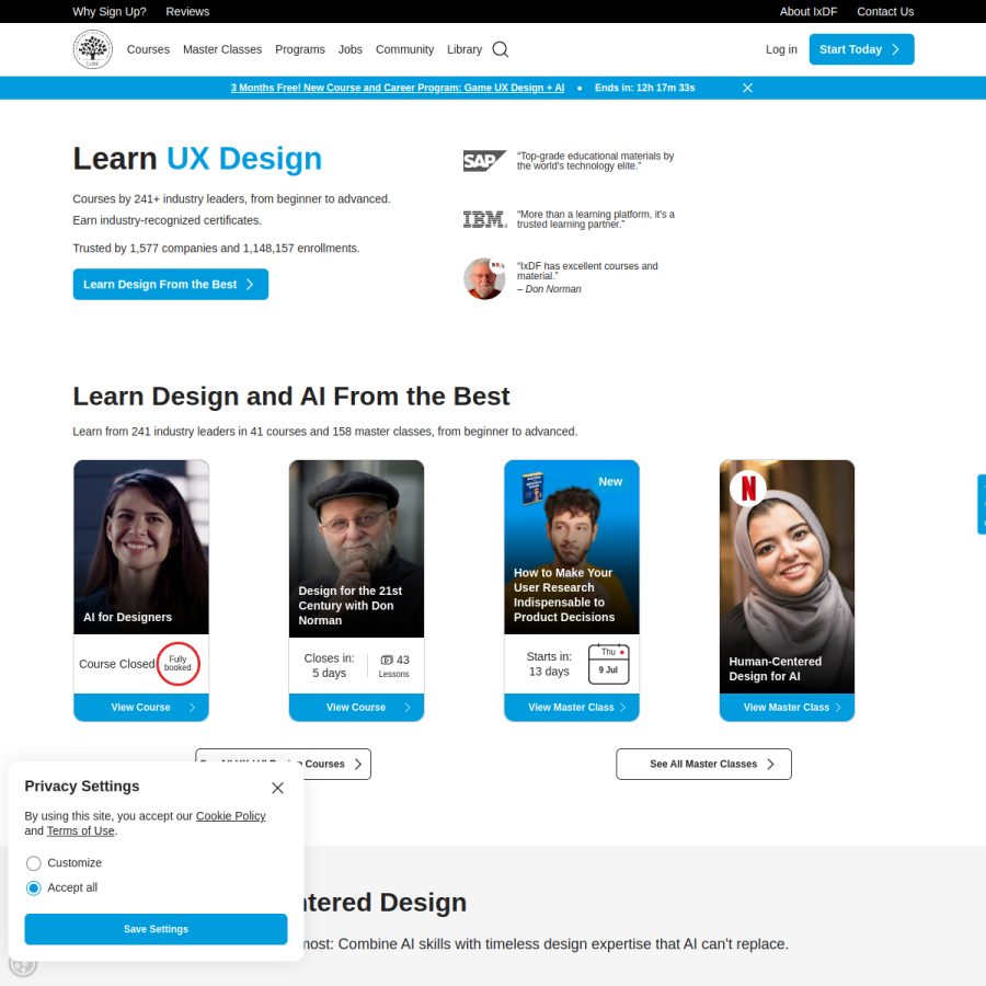 interaction-design.org homepage screenshot