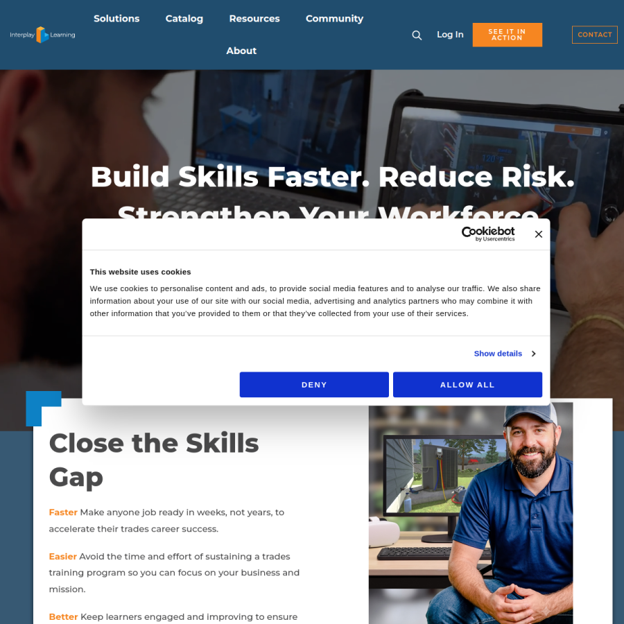 interplaylearning.com homepage screenshot