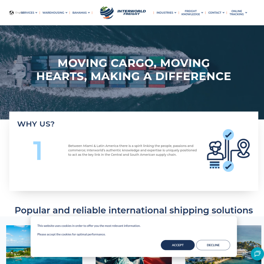 interwf.com homepage screenshot