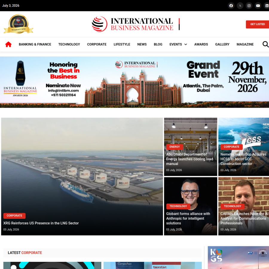 intlbm.com homepage screenshot