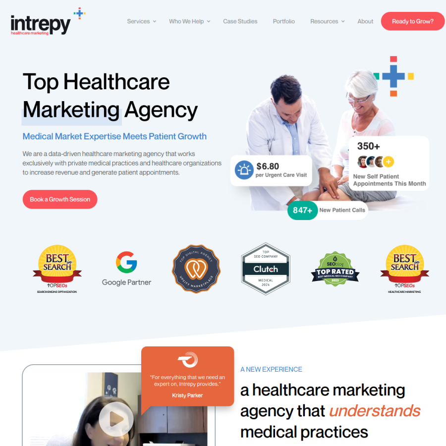 intrepy.com homepage screenshot