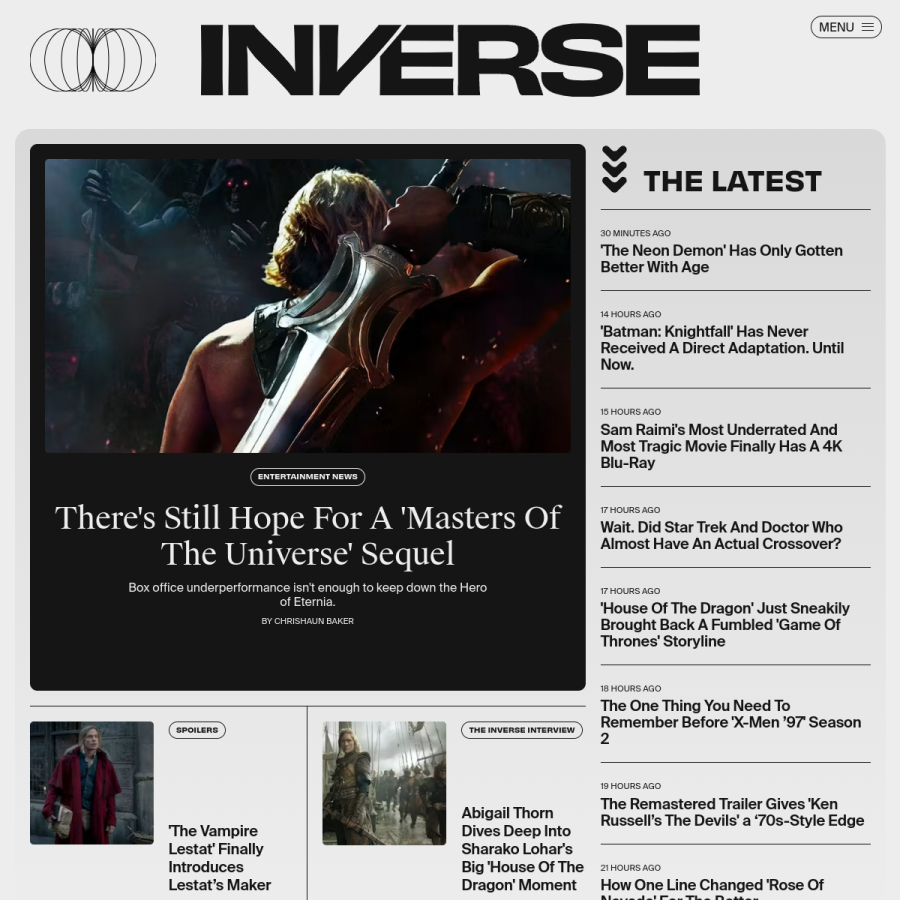 inverse.com homepage screenshot