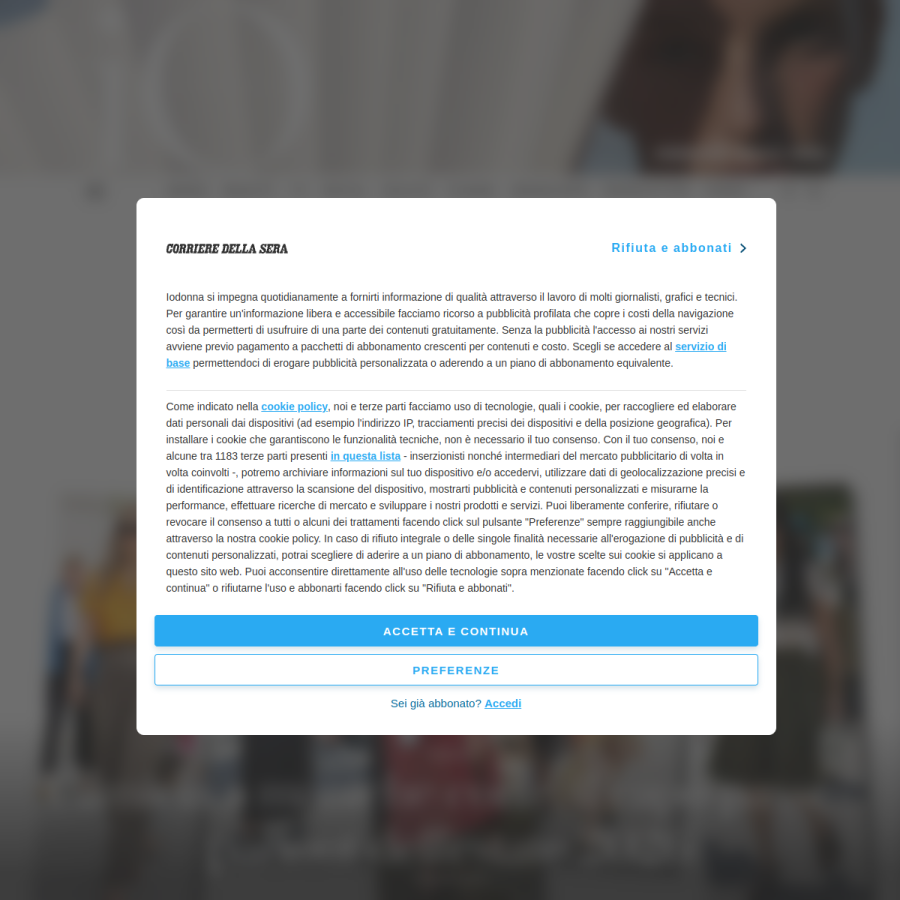 iodonna.it homepage screenshot