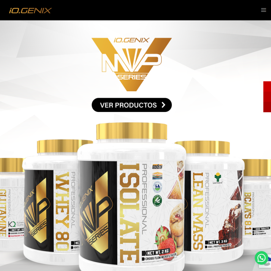 iogenixnutrition.com homepage screenshot