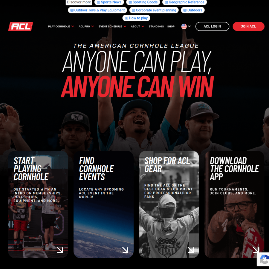 iplayacl.com homepage screenshot