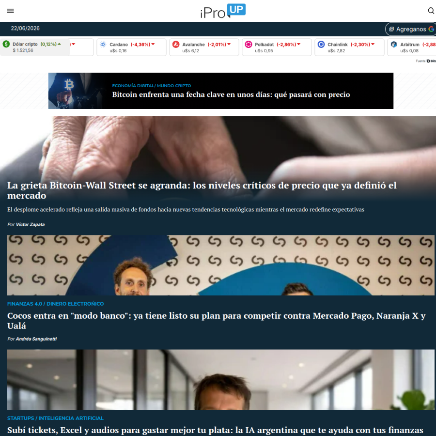 iproup.com homepage screenshot