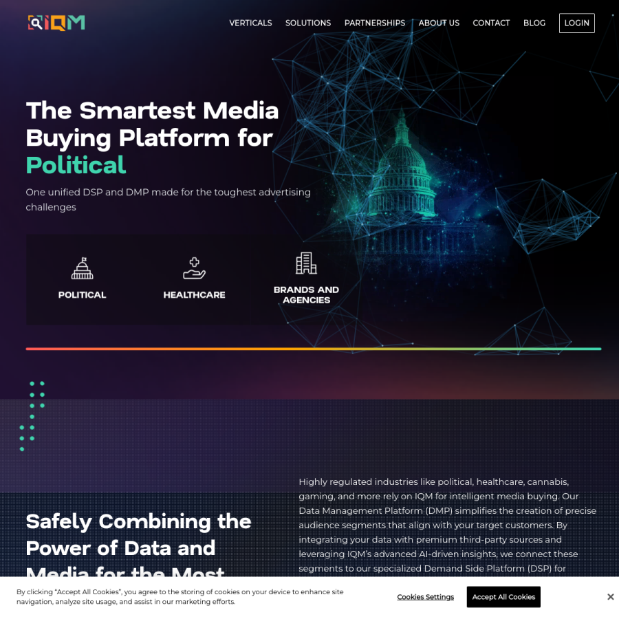 iqm.com homepage screenshot