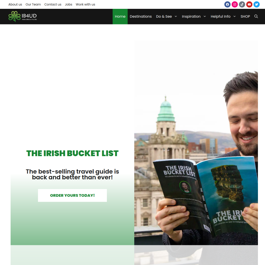 irelandbeforeyoudie.com homepage screenshot