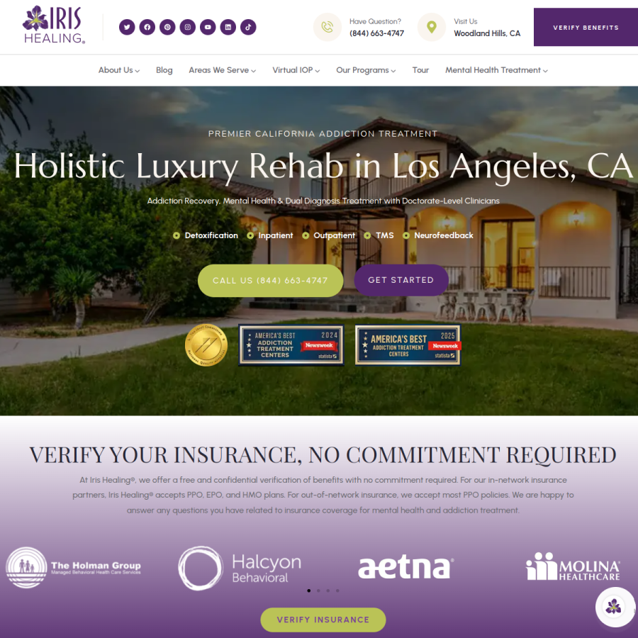 irishealing.com homepage screenshot