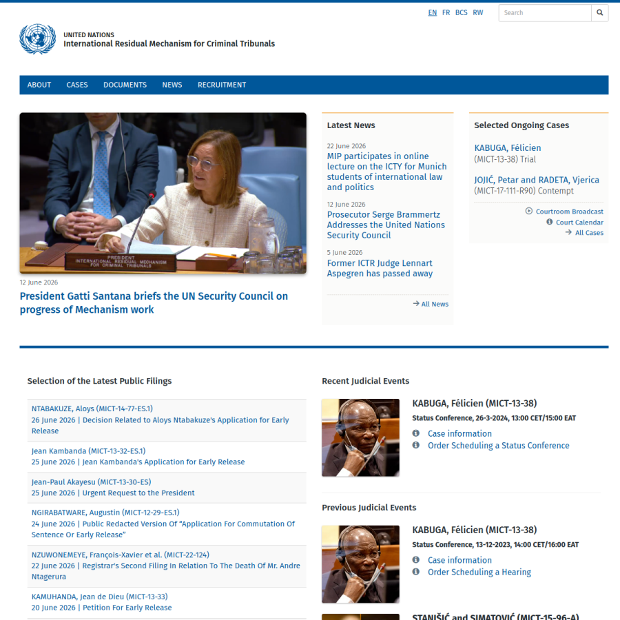 irmct.org homepage screenshot