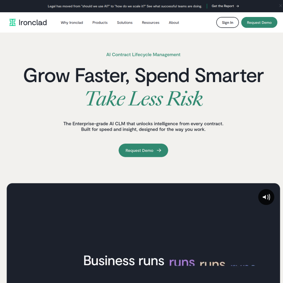 ironcladapp.com homepage screenshot
