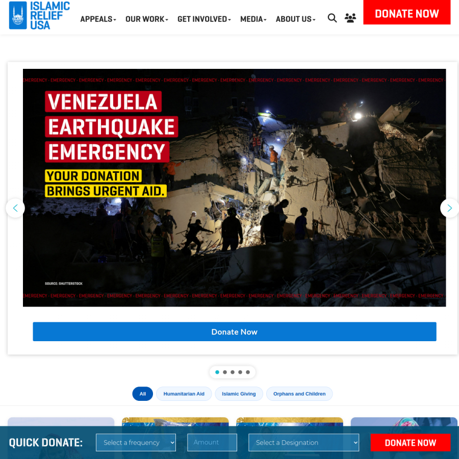 irusa.org homepage screenshot