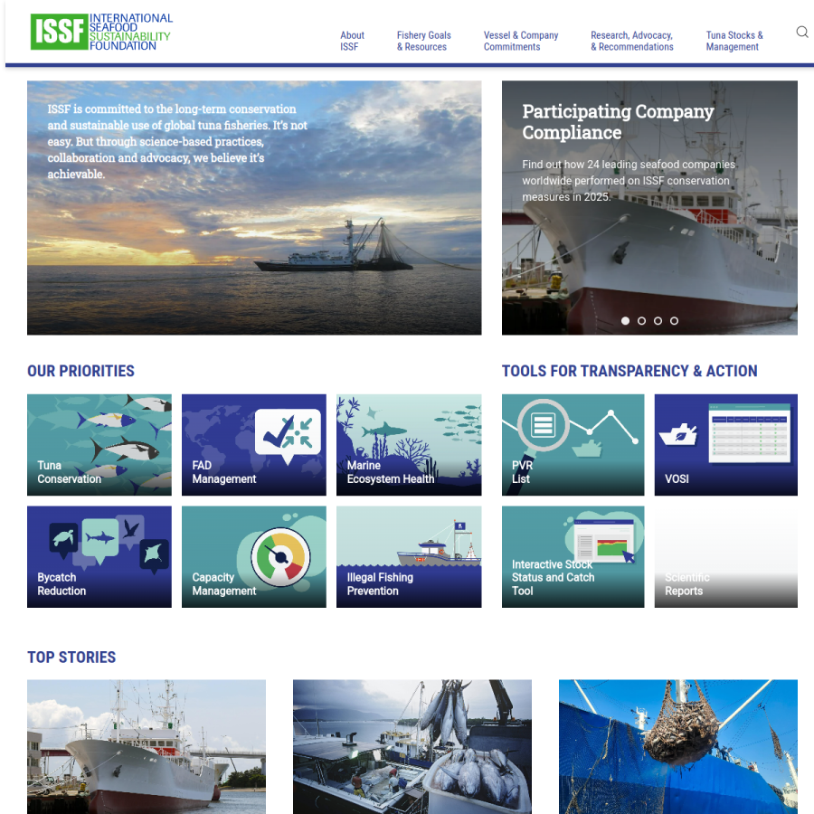 iss-foundation.org homepage screenshot