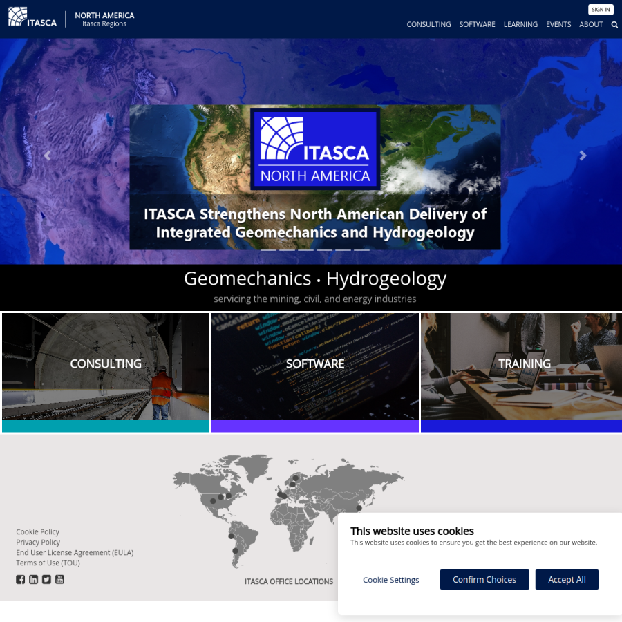 itascacg.com homepage screenshot