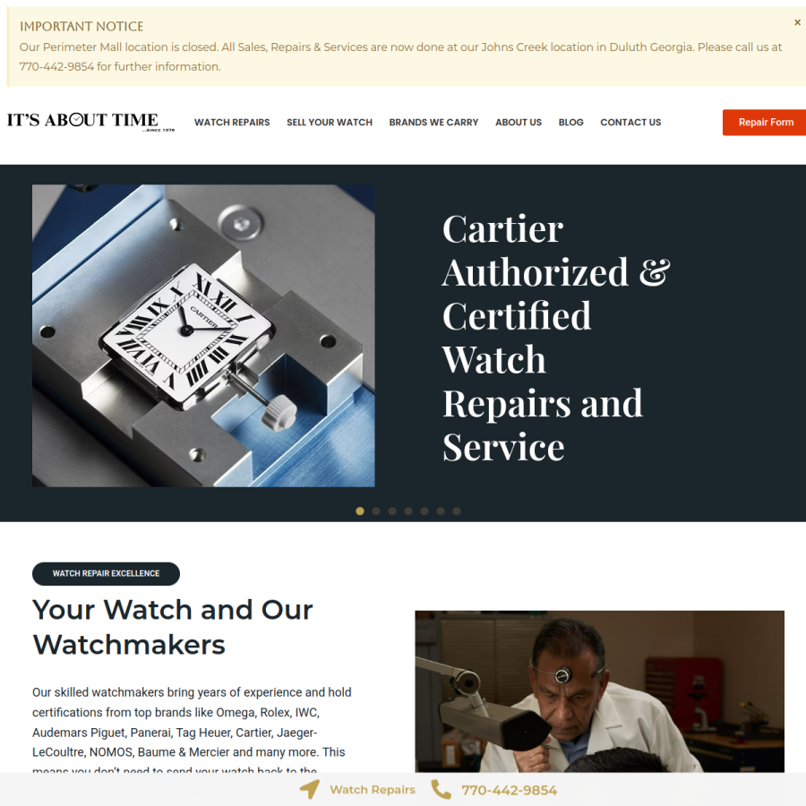 itsabouttimeinc.com homepage screenshot