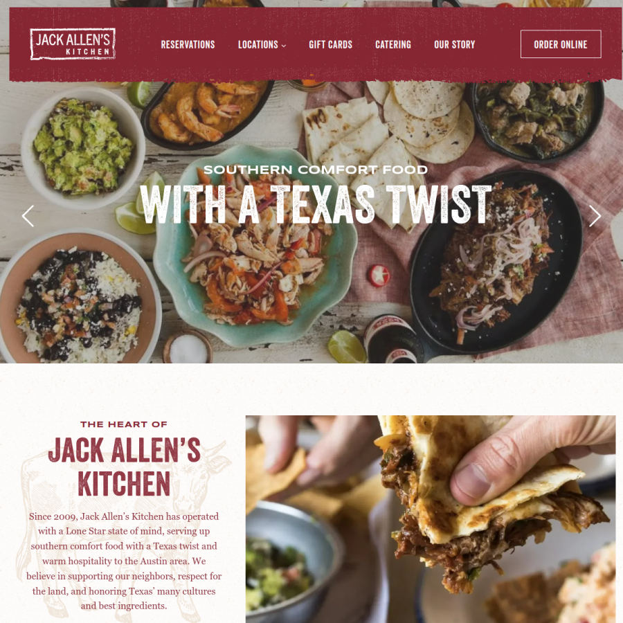 jackallenskitchen.com homepage screenshot