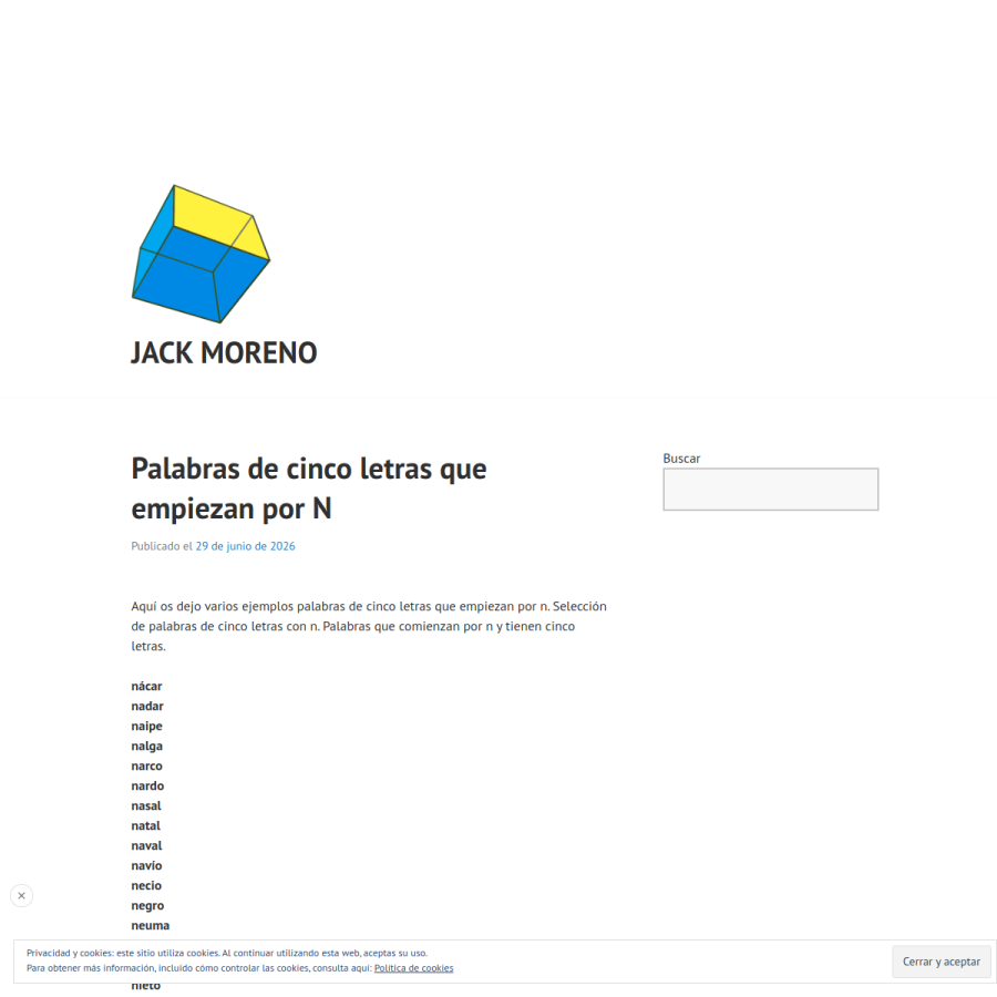 jackmoreno.com homepage screenshot