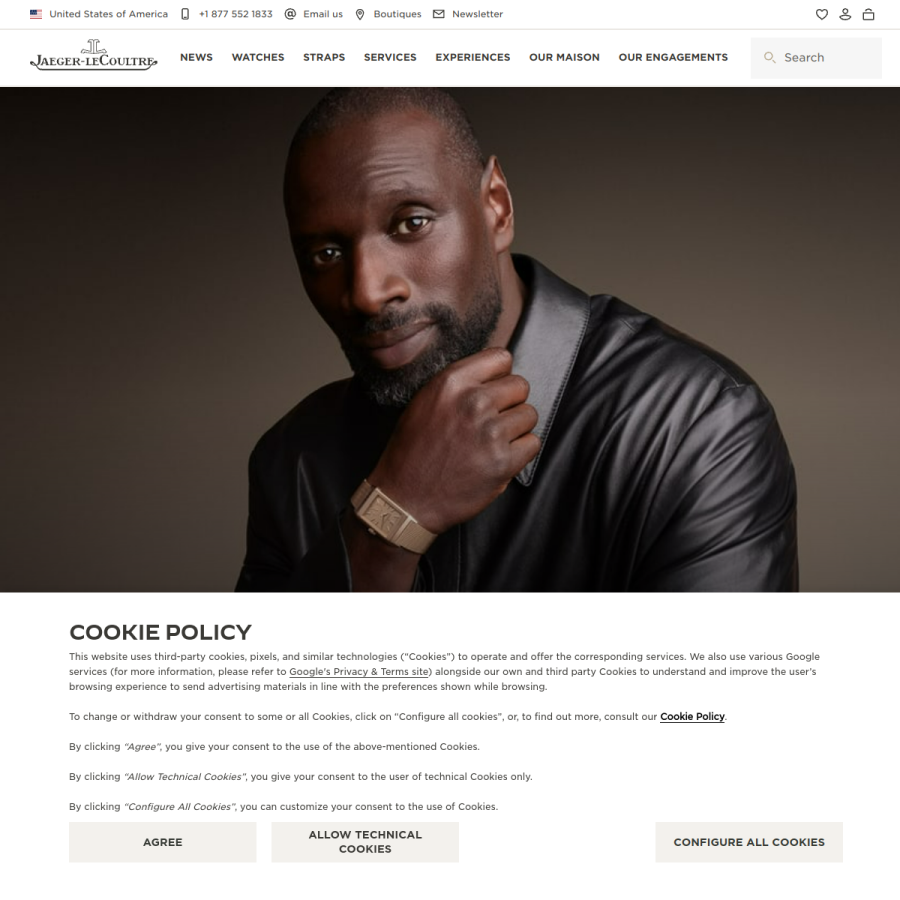 jaeger-lecoultre.com homepage screenshot