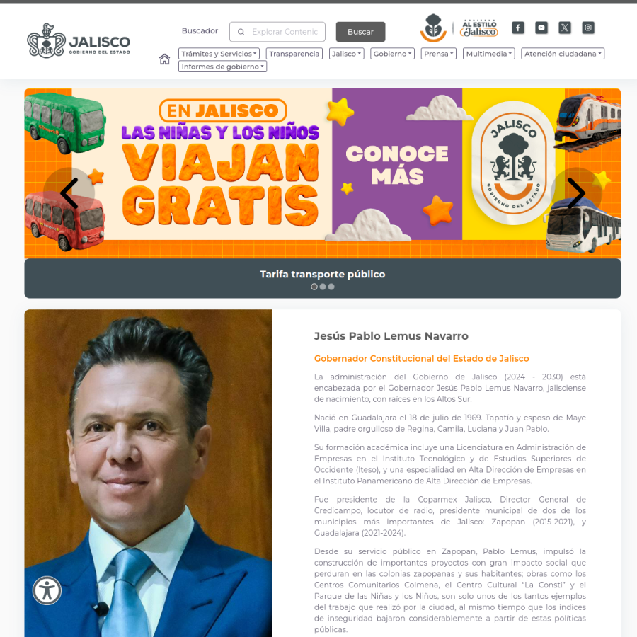 jalisco.gob.mx homepage screenshot
