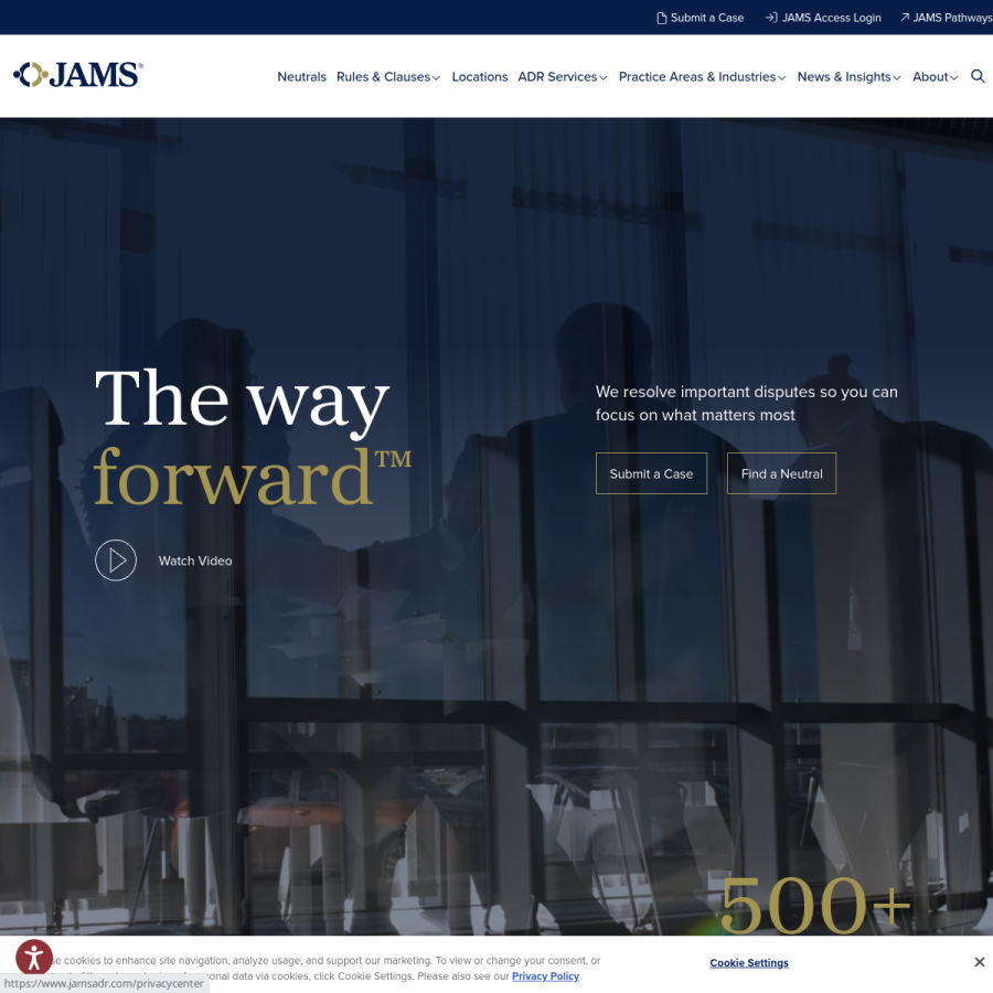 jamsadr.com homepage screenshot
