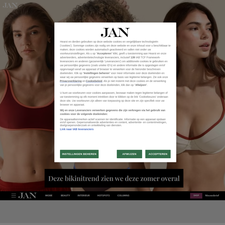 jan-magazine.nl homepage screenshot