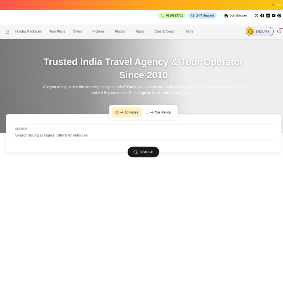 japjitravel.com homepage screenshot