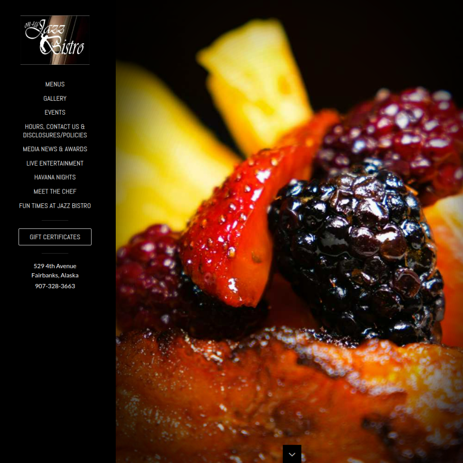 jazzbistroon4th.com homepage screenshot