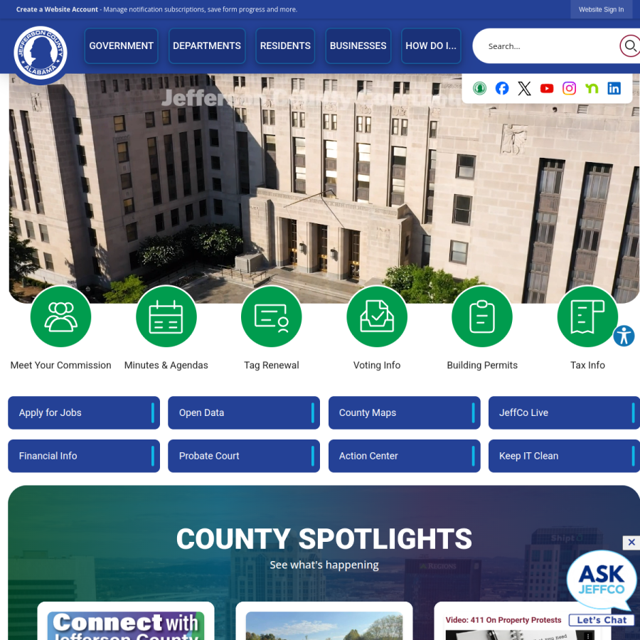 jccal.org homepage screenshot