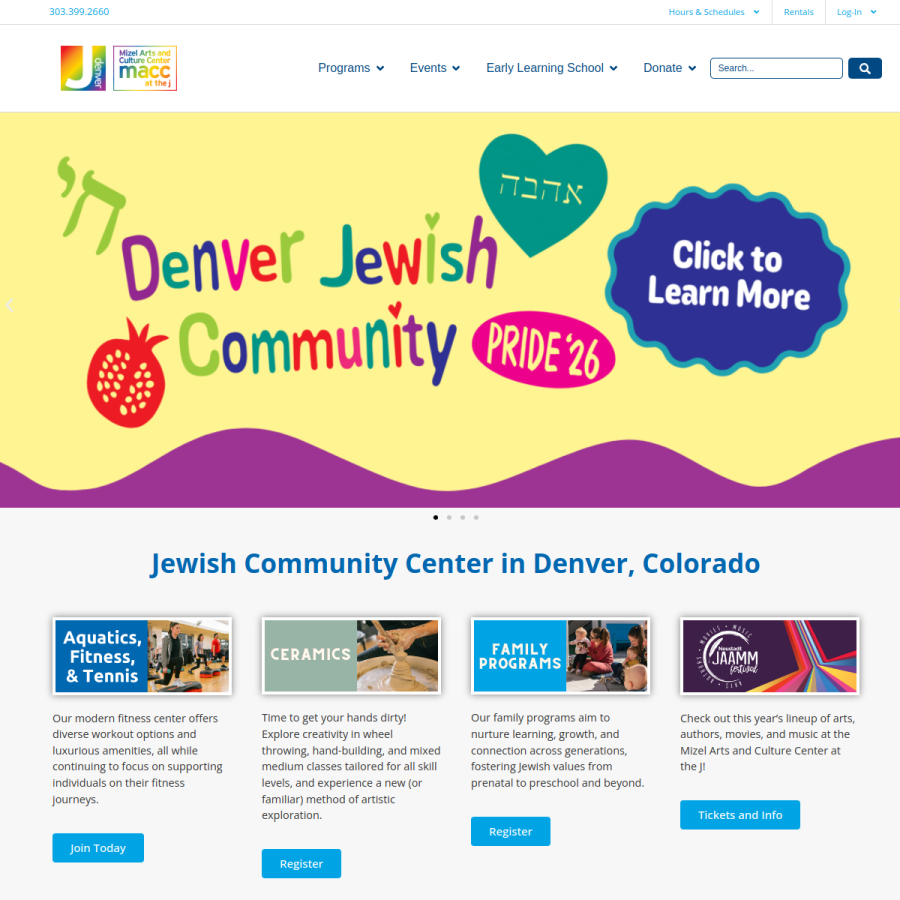 jccdenver.org homepage screenshot