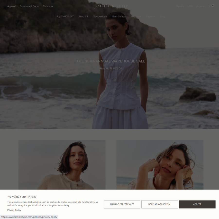 jennikayne.com homepage screenshot