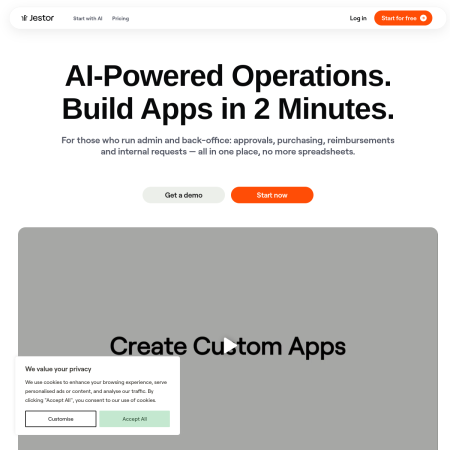 jestor.com homepage screenshot