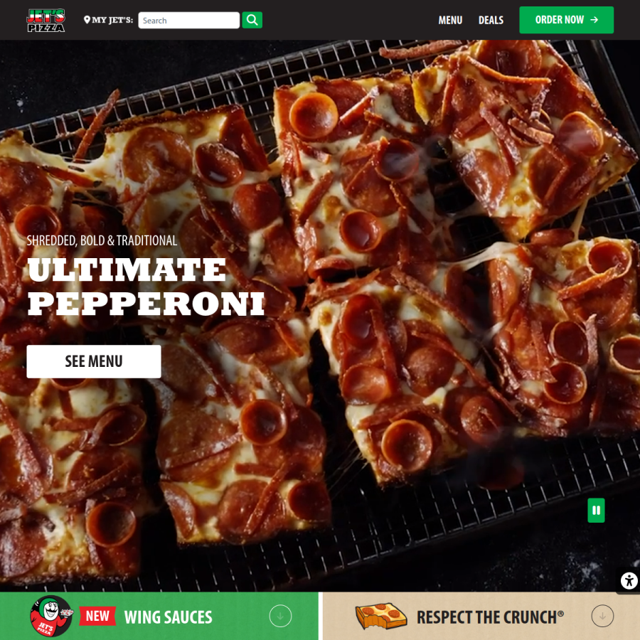 jetspizza.com homepage screenshot
