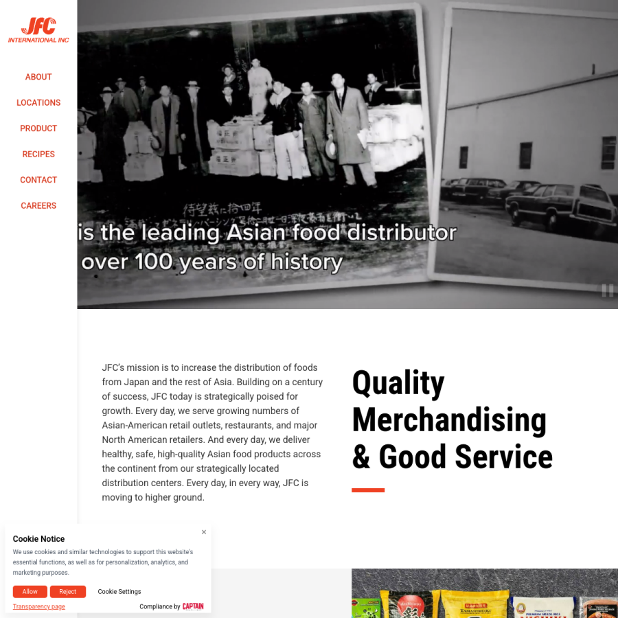 jfc.com homepage screenshot