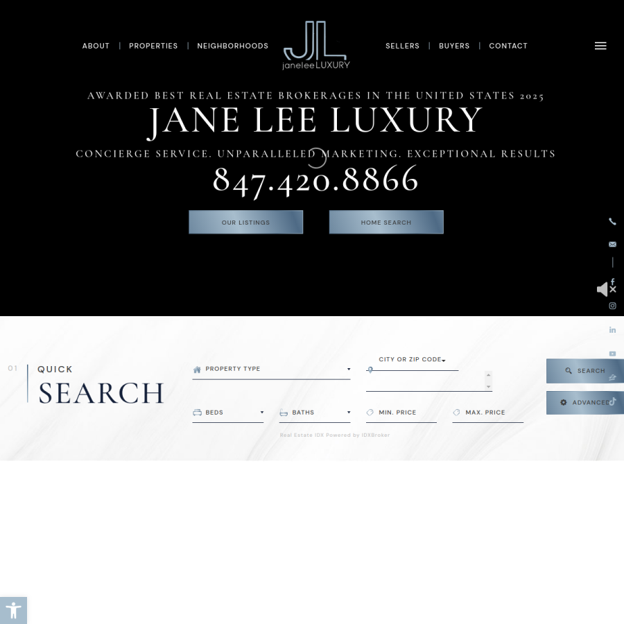 jl-luxury.com homepage screenshot