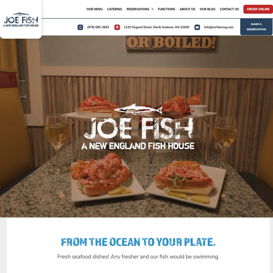 joefish.net homepage screenshot
