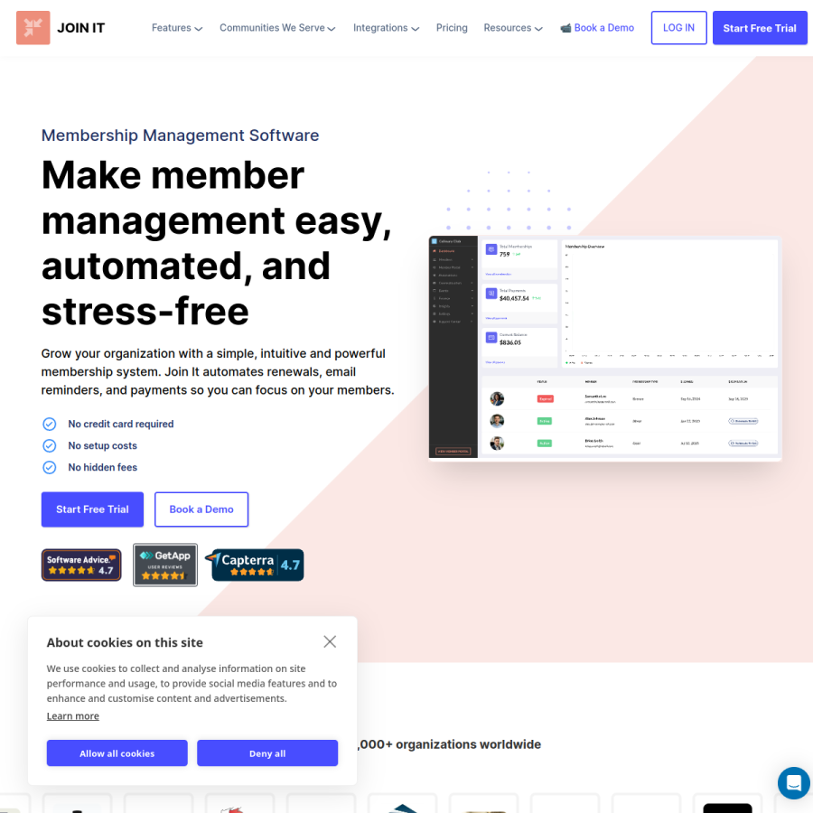 joinit.com homepage screenshot