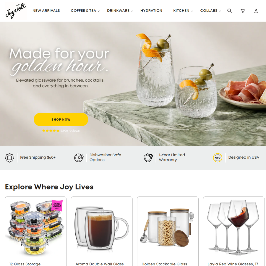 joyjolt.com homepage screenshot