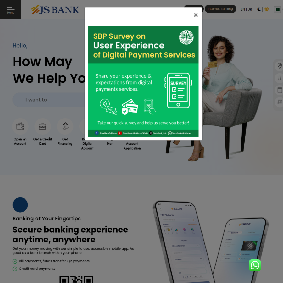 jsbl.com homepage screenshot