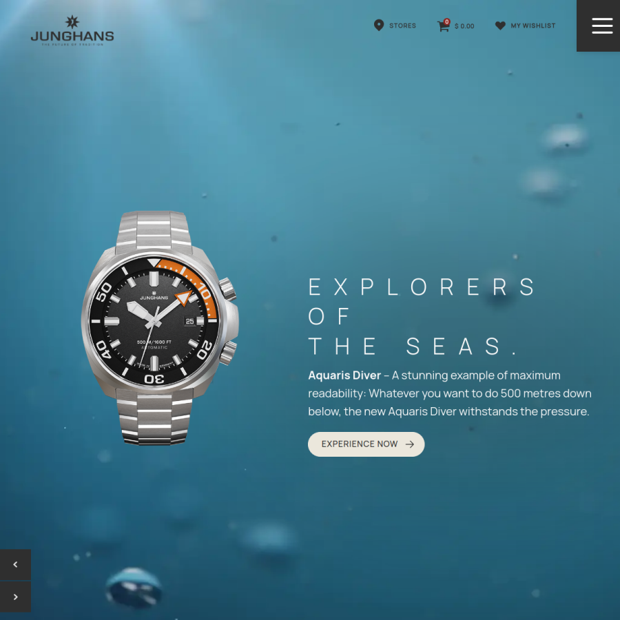 junghans.de homepage screenshot