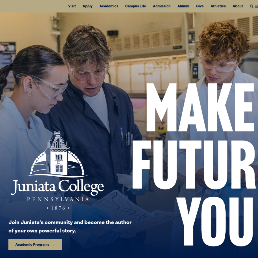 juniata.edu homepage screenshot