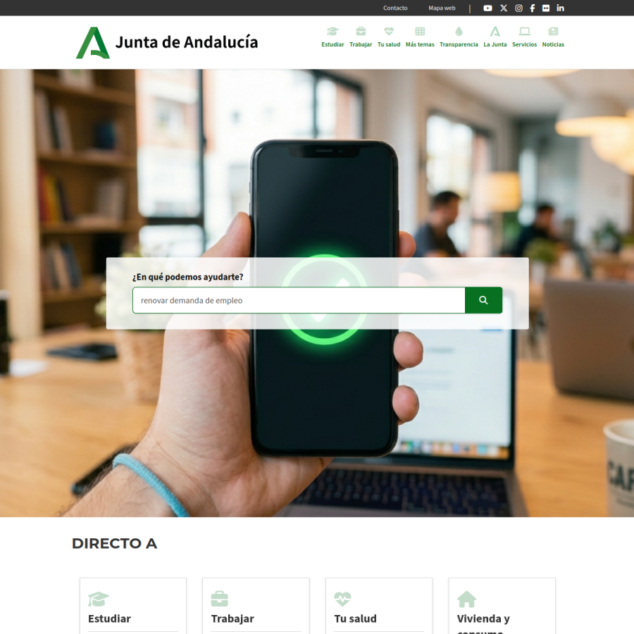 juntadeandalucia.es homepage screenshot