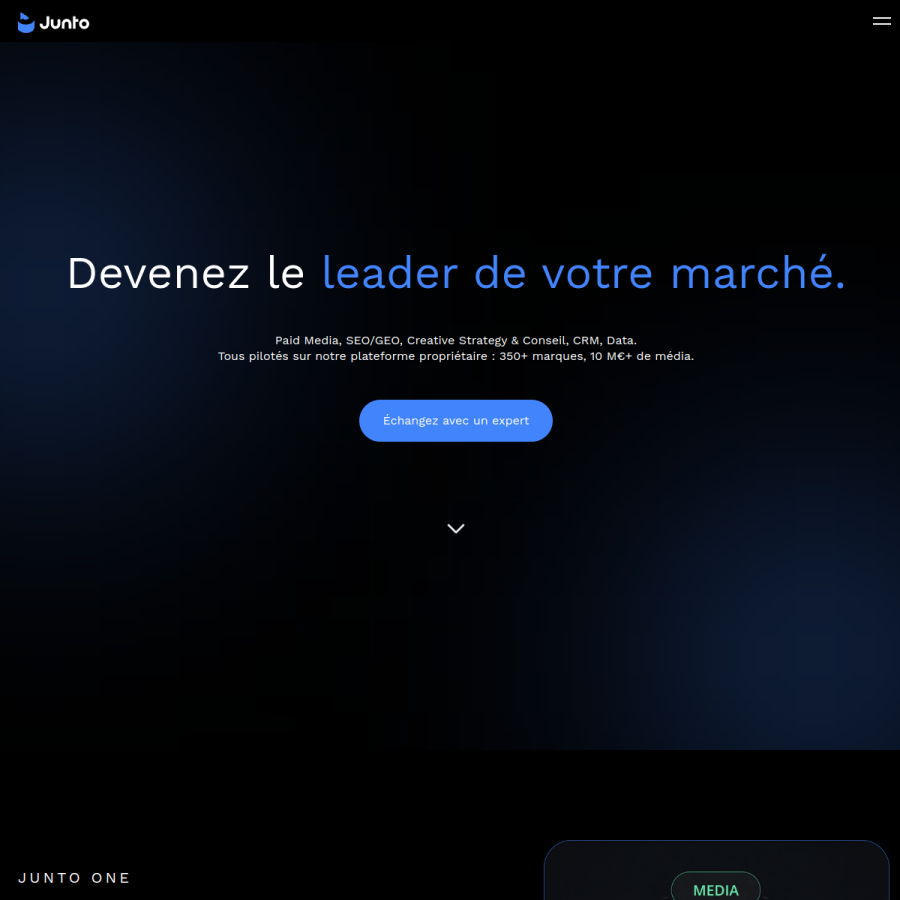junto.fr homepage screenshot