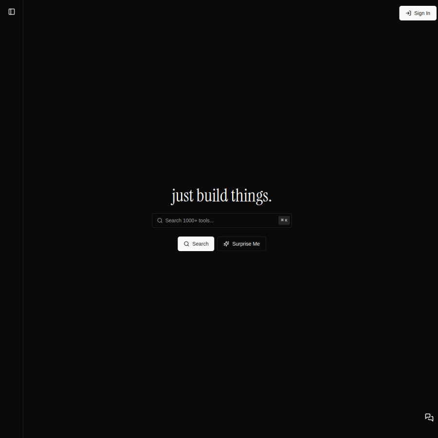 justbuildthings.com homepage screenshot