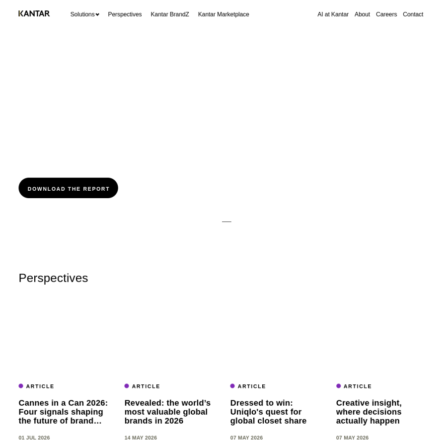 kantar.com homepage screenshot