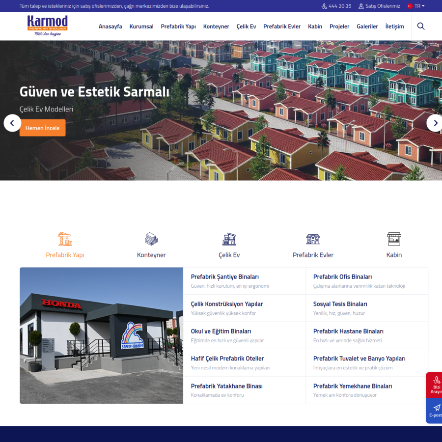 karmod.com homepage screenshot